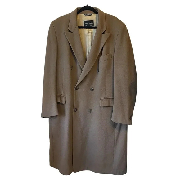Pierre Cardin Other - Y2K Pierre Cardin Wool Double Breasted Maxi Overcoat Blazer Gray Men 44L Pocket